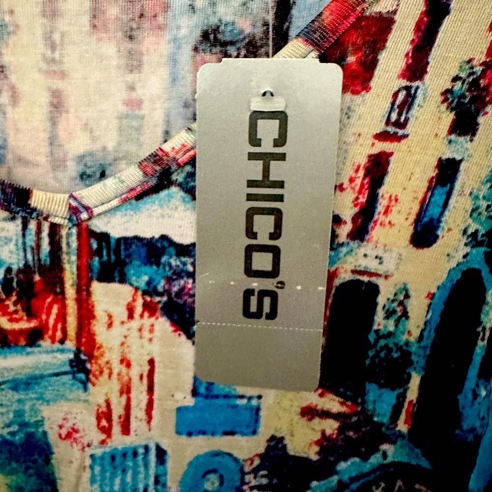 Beautiful Chico’s Boho shirt NWT beautiful colors! - Picture 2 of 4
